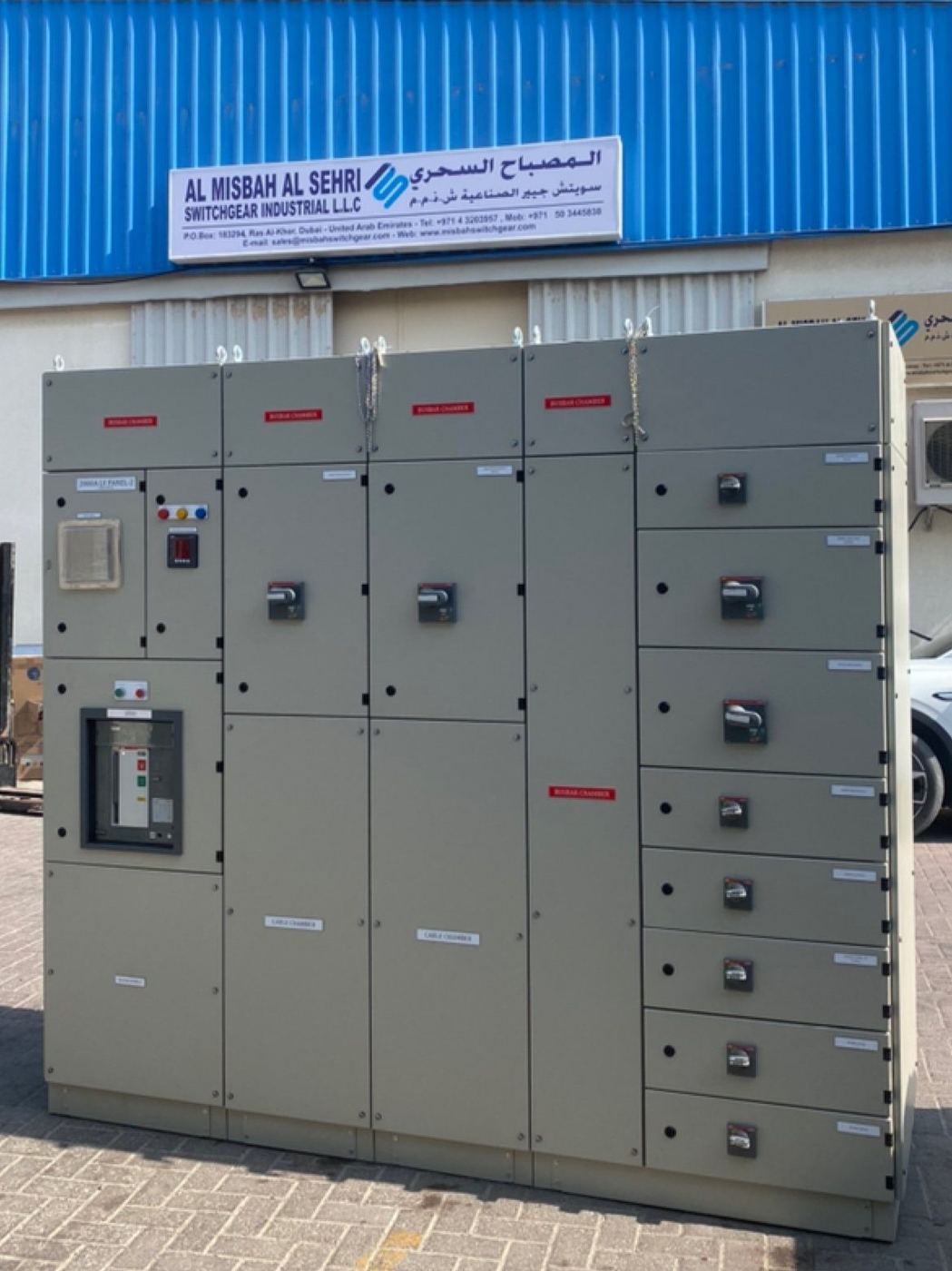 Finished Panels — Al Misbah Al Sehri switchgear, Dubai